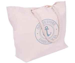 reusable cotton beach bag